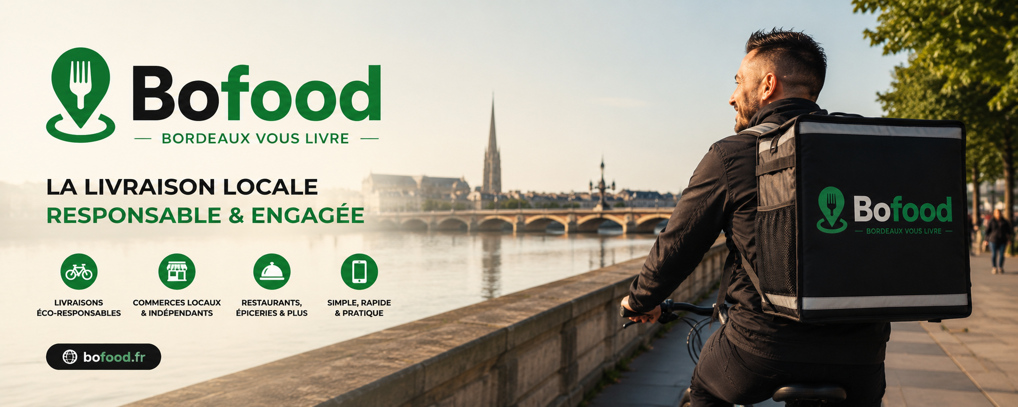 Livreur Bofood a Bordeaux